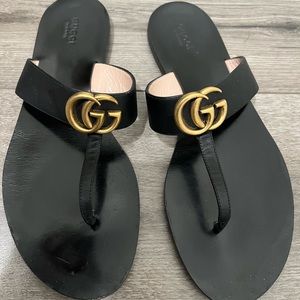 Authentic Gucci Logo Sandals